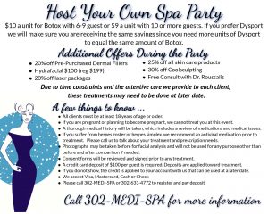Host Your Own Spa Party Special