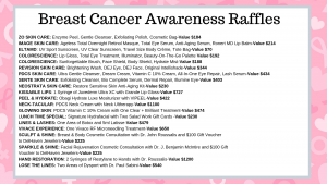 Breast Cancer Awareness Raffles 2019