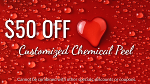 $50 off customized chemical peel | Premier Spa Specials | February 2020